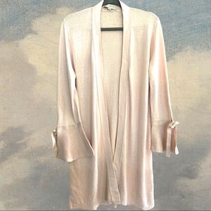 LOFT Open Knit Long Cardigan